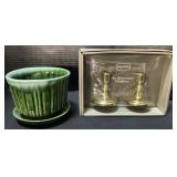 NOS Baldwin Brass Candlesticks, Flower Pot.