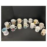14 Shaving Mugs, Hand Painted, Disney, Royal.