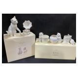 Porcelain Lenox Cats W/ Boxes 5 pieces.