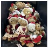 14 Boyds & Bearington Collection Christmas Bears.