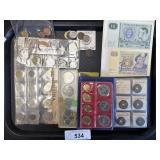 Assortment Of Foreign Currency.