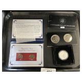 .999 Fine Silver Purple Heart Dollar, Ike Dollars.