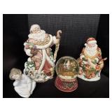 Fitz & Floyd Santa Cookie Jar & Planter.