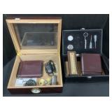 Two Boxes Of Measuring Instruments And Tools..