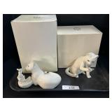 2 Lenox Cat Figurines.