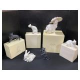 Porcelain Lenox Cats W/ Boxes 6.