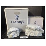 Lladro Polar Bear & Seal Figurines.