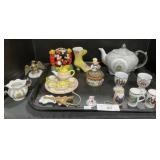Porcelain Tea Sets, S&P Shakers, Timer.