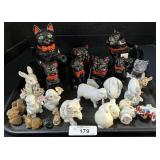 Animal Figurines, Black Cat Tea Pot, Spice