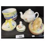 Easter Decor, Hallmark Teapot.