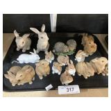 Boehm & Resin Rabbits, 16.