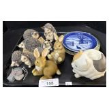 Hannaï¿½s Handiworks Hedgehog Figurines.
