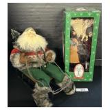 Santaï¿½s Workshop Santa Doll & Santa On Sleigh.