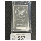 10 Troy Oz Fine Silver Bar.