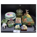 Assortment Of Lidded Jars.