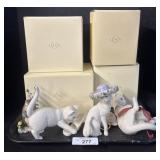 Lenox Cat $ Squirrel Decorative Figures.