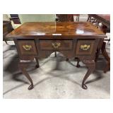Stunning Inlayed Mahogany Side Table.
