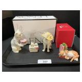 Lenox Cat Figurines, 4.