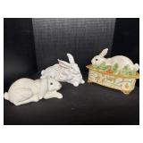 Porcelain Rabbit Decor.