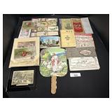 Vintage Ephemera, Postcards, Local Advertising.