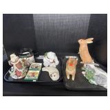 Holiday Decor, Rabbit Decor, Collectors Plates.