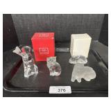 Lenox Crystal Animals.
