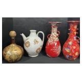 Japanese Vases, Jug, World Map Decanter.