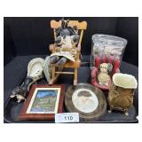 Black Americans Doll, Dog Planter.