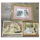 Framed Lithograph & Prints.