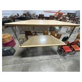 (2) Mid Century Modern Trapezoidal Tables.