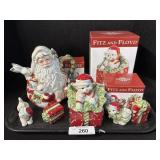 Fitz & Floyd Cat Christmas Decor.