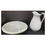 Iron Stone China Pitcher And Basin.