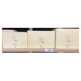 3 New In Box Lenox Flower Figurines.