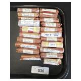 21 Rolls Of Pennies.