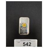 1 Troy OZ Birthday Silver Bar.