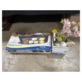 Electric Griddle, Plastic Bowls.