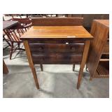 Antique Sheraton Style Mahogany Side Table.