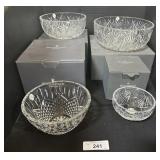 4 NOS Waterford Crystal Bowls.
