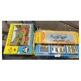 AHM Train Layout Structures &ï¿½Nï¿½ Scale Train Set.