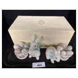 Lenox Rabbit Candlestick Holders.