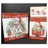NOS Fitz & Floyd Cat Christmas Decor.
