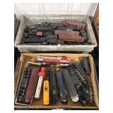 Model Train Engines & Cars.