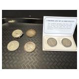 1 90% Silver Morgan & 2 Peace Dollars.