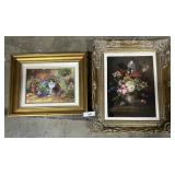 2 Framed Signed Oil Paintings.
