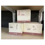 3 New In Box Nao Girl W/ Animal Porcelain