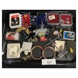 Tray Of Costume Jewelry, Bracelets, Necklaces.