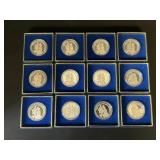 12 1 Troy Oz Silver Commemorative Hershey Coins.