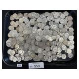 291 90% Silver Washington Quarters.