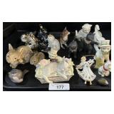 Lenox Cat Figurines, Lenox Ornaments.