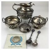 Tiffany & Co Creamer & Silver, Dutch Spoons.